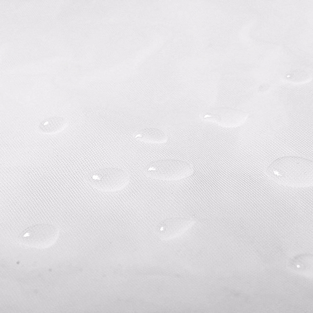 Reusable Unisex Raincoat Non-Disposable Raincoat Waterproof Hooded Poncho White