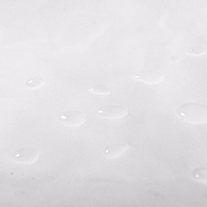 Reusable Unisex Raincoat Non-Disposable Raincoat Waterproof Hooded Poncho White