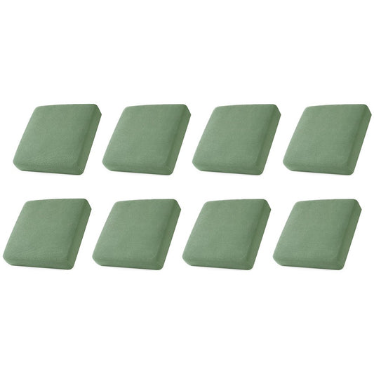 8Pcs Stretch Sofa Seat Cushion Cover Green