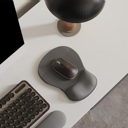 Gel Wrist Rest Mouse Pad Non-Slip Ergonomic Mouse Mat for Computer and Laptop Black