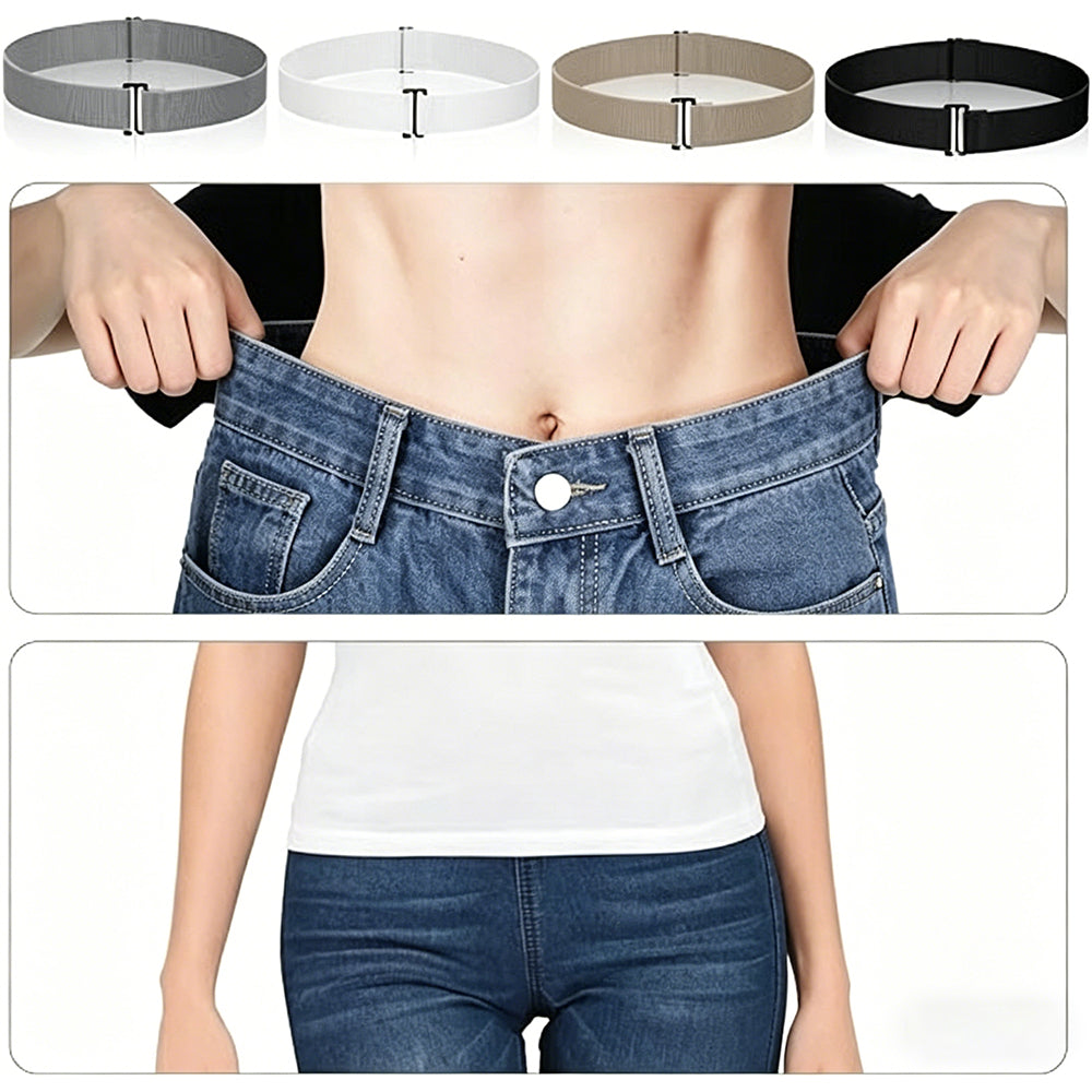 4Pcs Elastic Belt Stretch Invisible Waistband for Women Jeans Pants-Style2