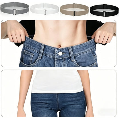 4Pcs Elastic Belt Stretch Invisible Waistband for Women Jeans Pants-Style2