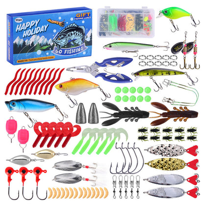 101 Pcs Set Fishing Tackle Set Lures Fishing Kit for Fishing Lovers Beginners