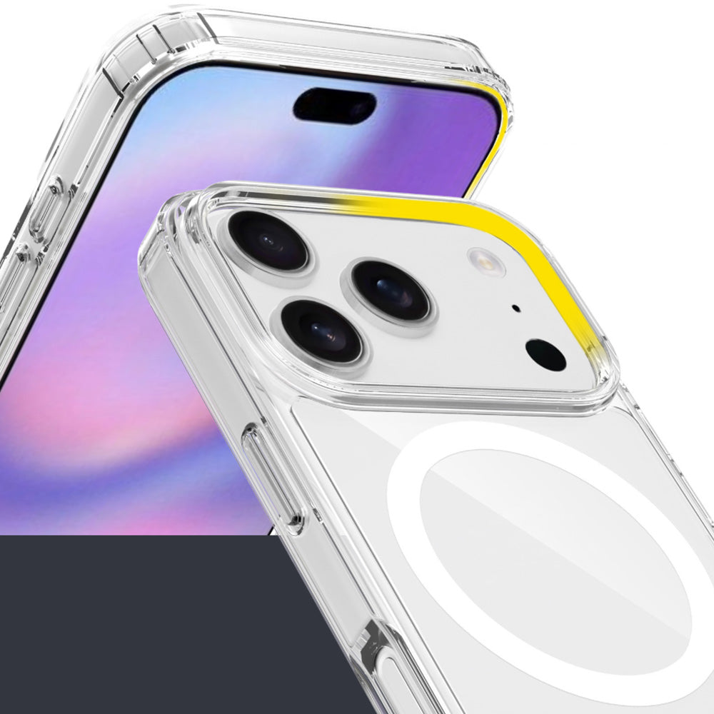 Magnetized MagSafe Phone Case ¨C Shockproof Matte Protective Cover for iPhone 17 Pro Max and 17 Air Transparent