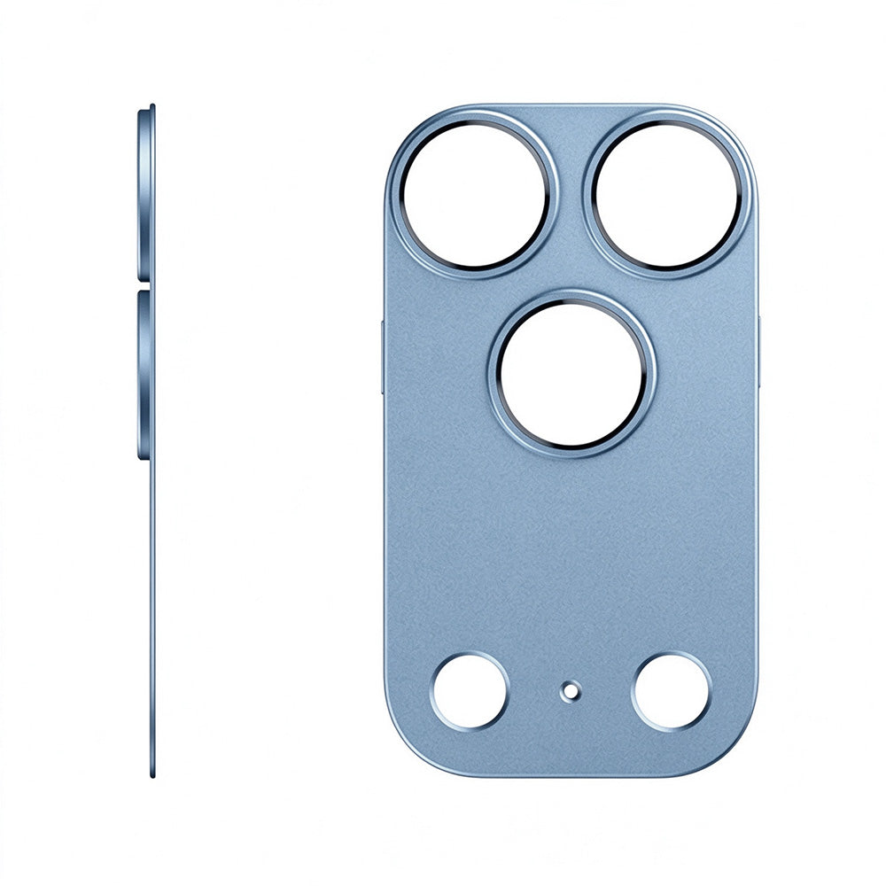 Aluminum Hollow Camera Lens Protector for iPhone 18 Pro Max - Blue