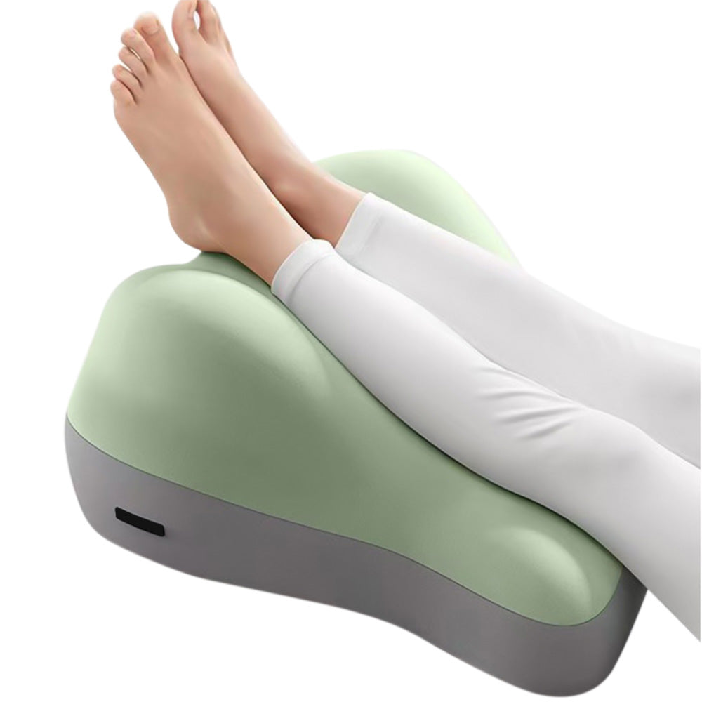 Ergonomic Memory Foam Reclining Pillow Prone Reading Cushion for Bed and Sofa-Green