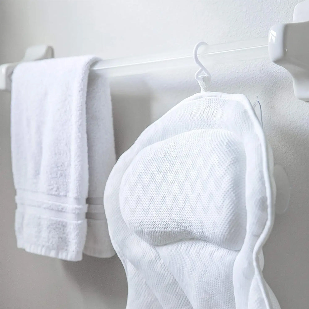 4D Bath Pillows Bathtub Rest Pillow Spa Neck and Back Support Headrest with Suction Cups Style 3