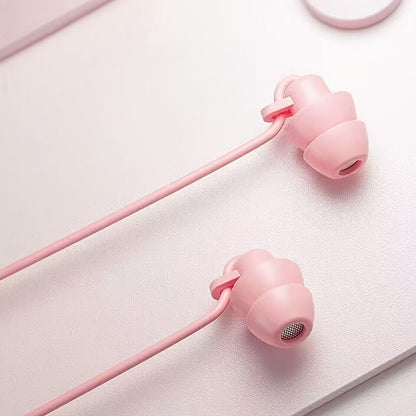 Wired Sleep Headphones in Ear Ultra Lightweight for Side Sleeper-Pink