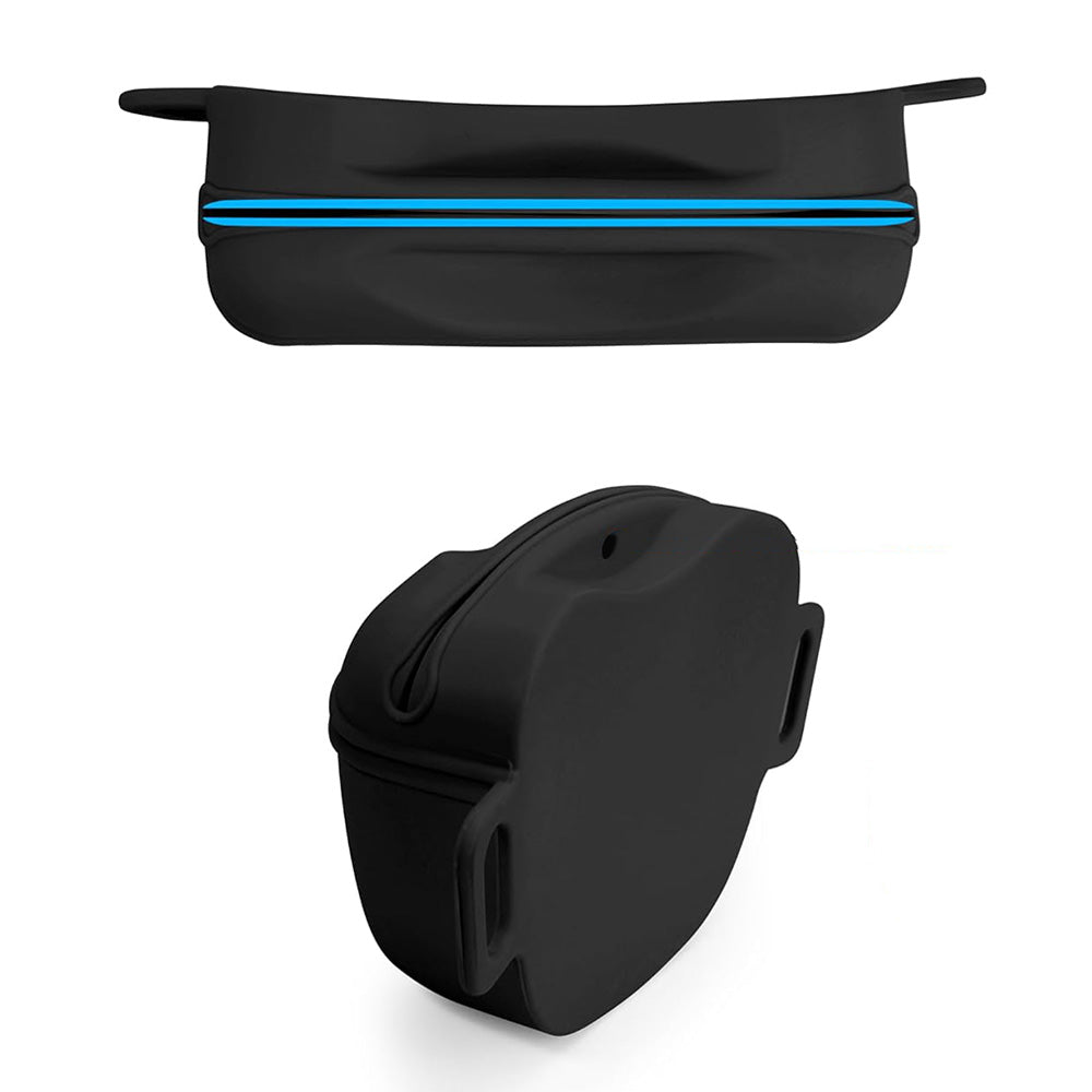 Dog Treat Pouch With Training Clicker Pet Silicone Training Treat Bag Pouch-Black