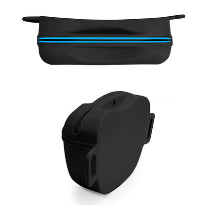Dog Treat Pouch With Training Clicker Pet Silicone Training Treat Bag Pouch-Black