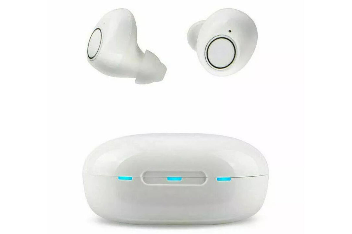 Hearing Aid Invisible Digital In-Ear Enhancer Sound Voice Amplifier Rechargeable-White