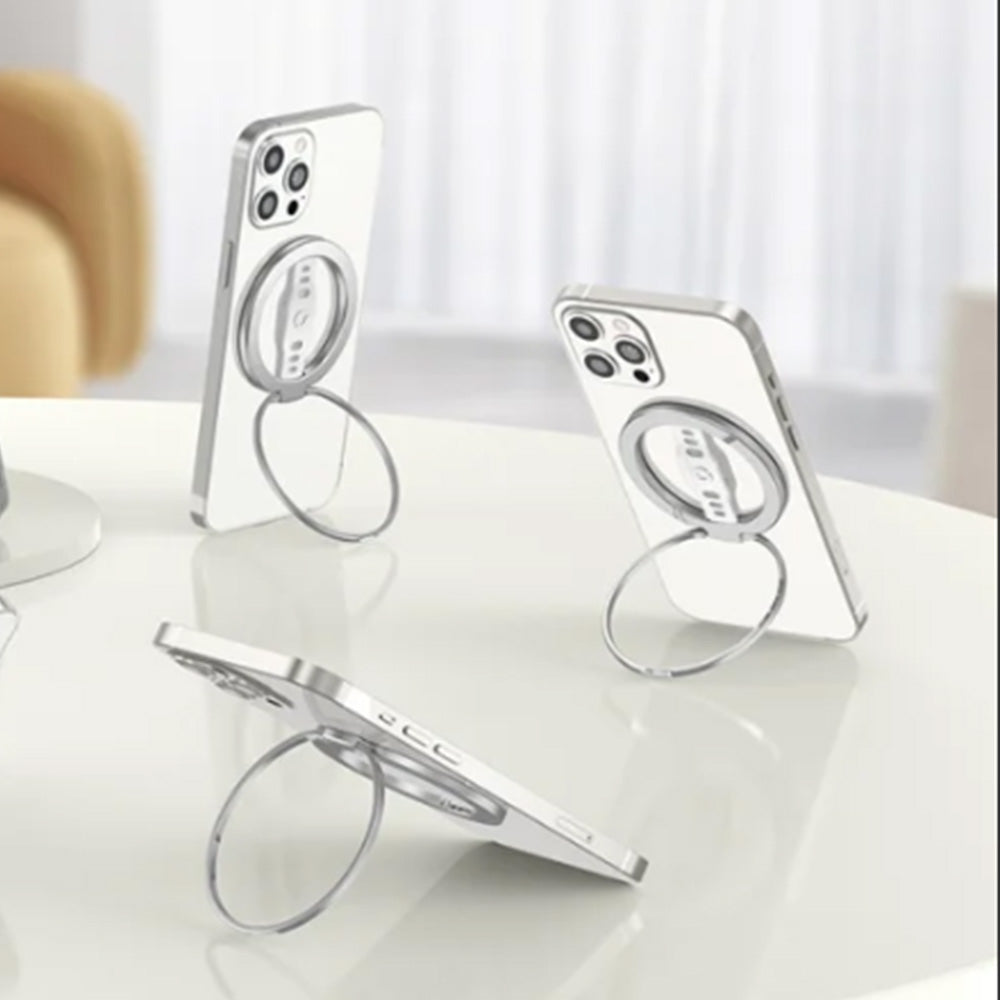 Magnetic Phone Grip for Cell Phone Grip Stand Finger Ring Kickstand Black