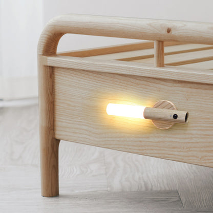 Magnetic Motion Sensor Night Light Rechargeable LED Wall Lights Stairway Induction Lamp-Style 1