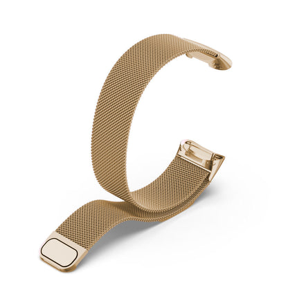 For Fitbit Charge 5 Replacement Stainless Steel Magnet Strap Milanese Band Rose Gold