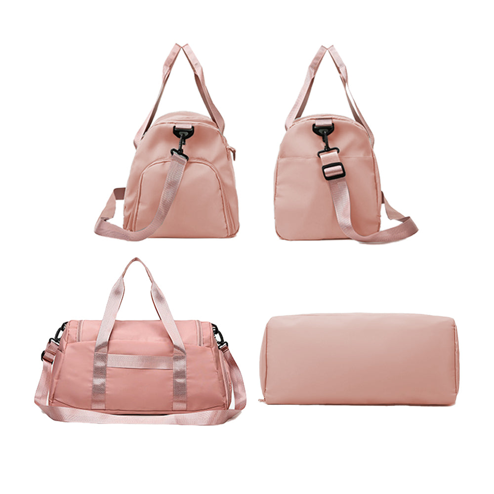Travel Duffle Bag Weekend Bag Carry On Cabin Bag Gym Sports Bag Pink
