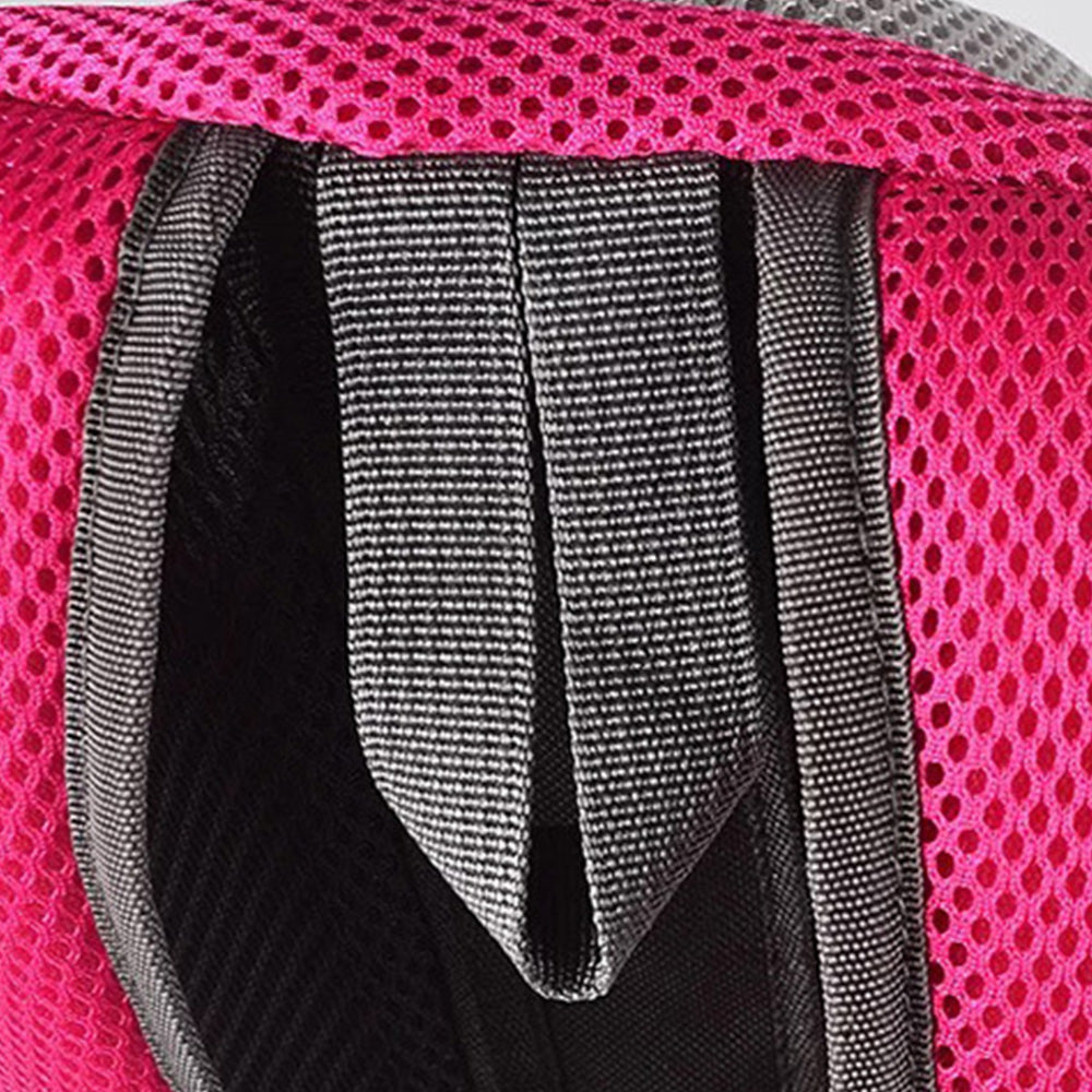 Mesh Pet Carrier Small Dog Cat Backpack for Travel Hiking Camping Rose