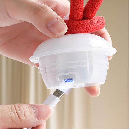 3-Mode Pet Interactive Toys Squeaky Auto Rolling Ball Dog Toy Red