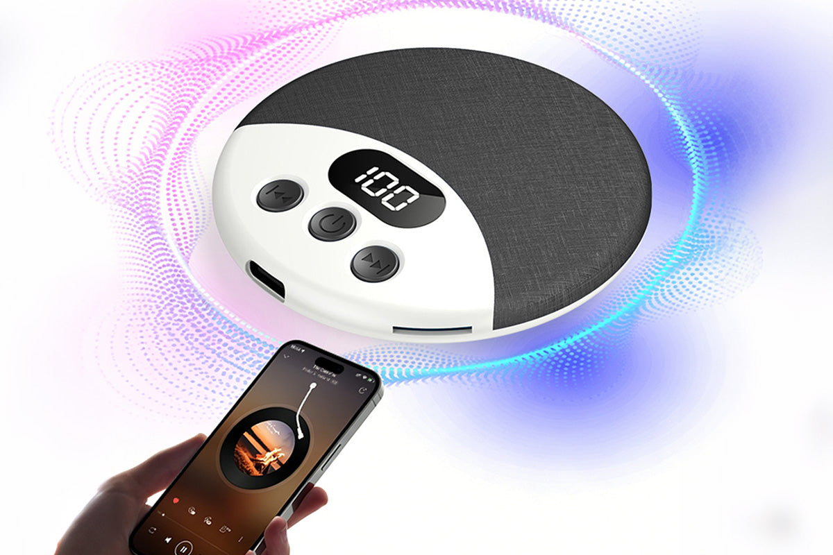 Display Under Pillow Bluetooth Sleep Speaker - Black