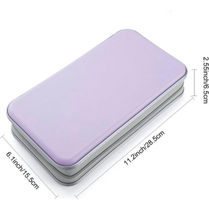 Portable 96 Capacity DVD CD Holder Case - Purple