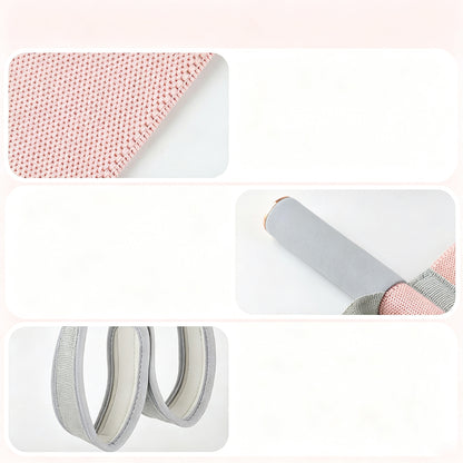 Foot Pedal Resistance Band Anti-Snap Fabric Exercise Band - Pink