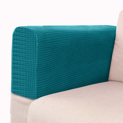 2PCS Universal Chair Arm Protector Covers Armchair Slipcovers Furniture Protector-Blue