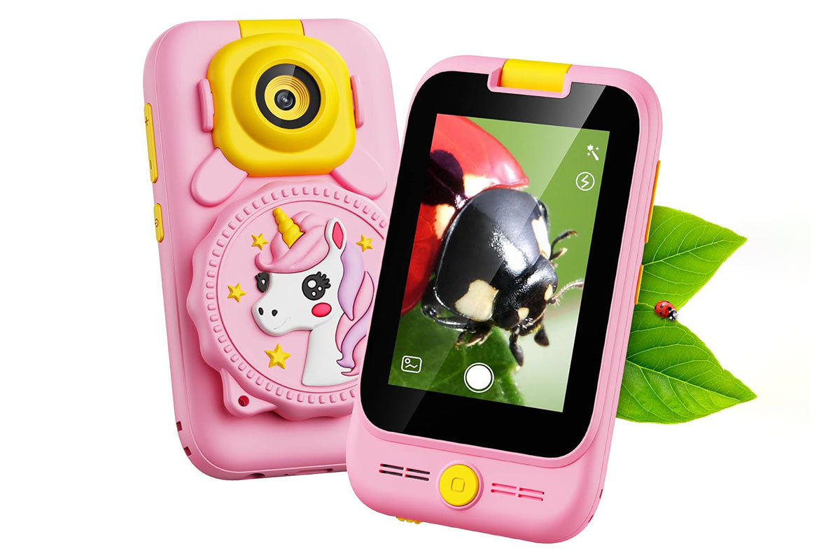 2 in 1 Smart Phone and Microscope Camera Mini Handheld STEM Educational Toy-Pink