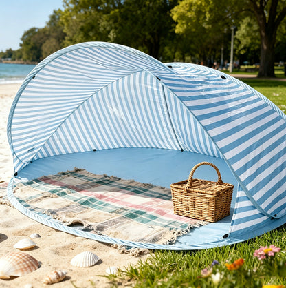 Pop Up Beach Sun Shade Tent for 1 to 2 People - Blue