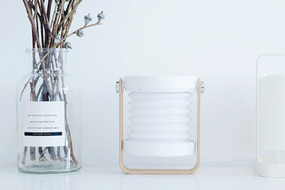 Multi Dimmable Foldable LED Night Light Table Lamp Portable Camping Flashlight-White