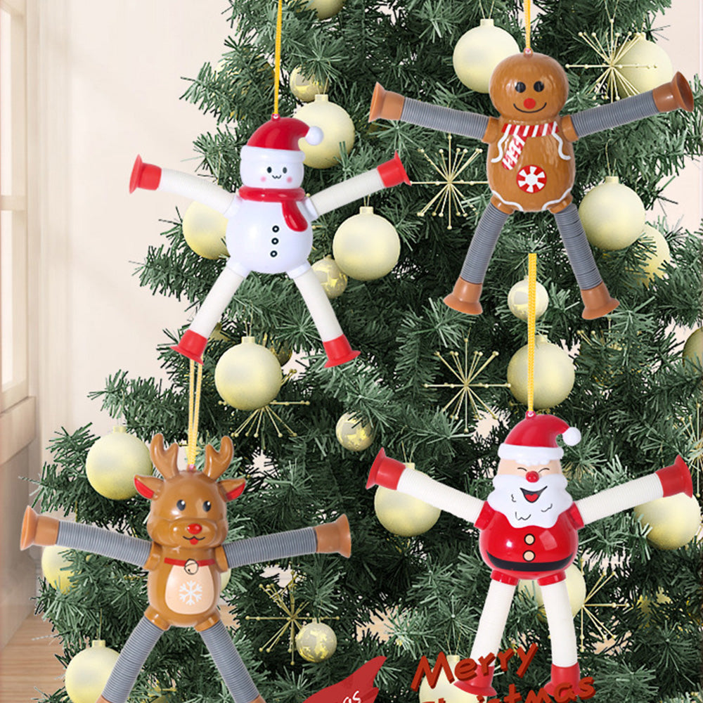 4Pcs Suction Cup Pop Tubes Stretchy Sensory Fidget Toys for Kids Style 2