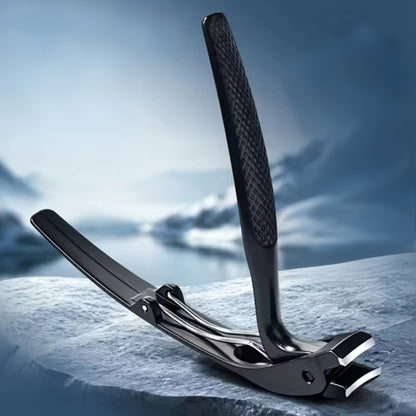 2 Pieces Long Handled Curved Head Toe Nail Clipper - Black