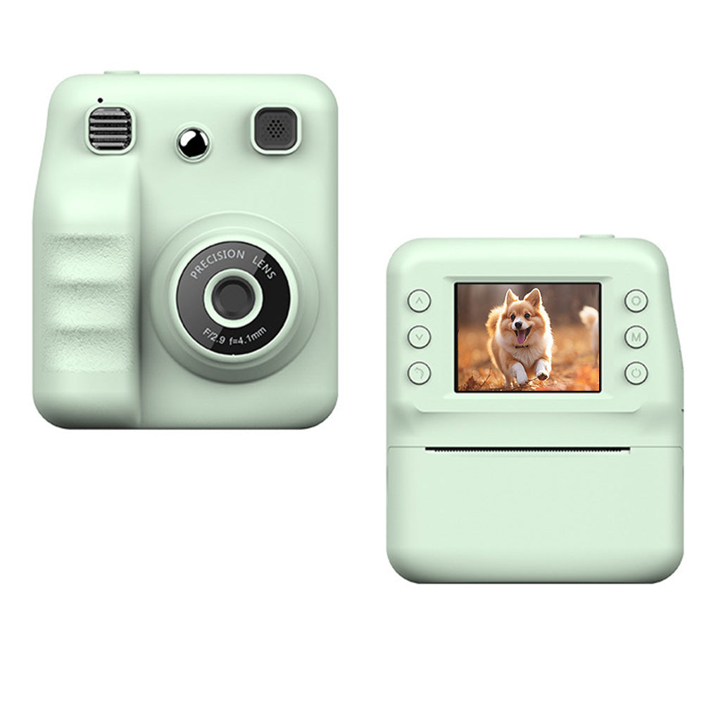 Instant Print Camera 1080P HD Portable Digital Camera with 32GB TF Card Gift Green