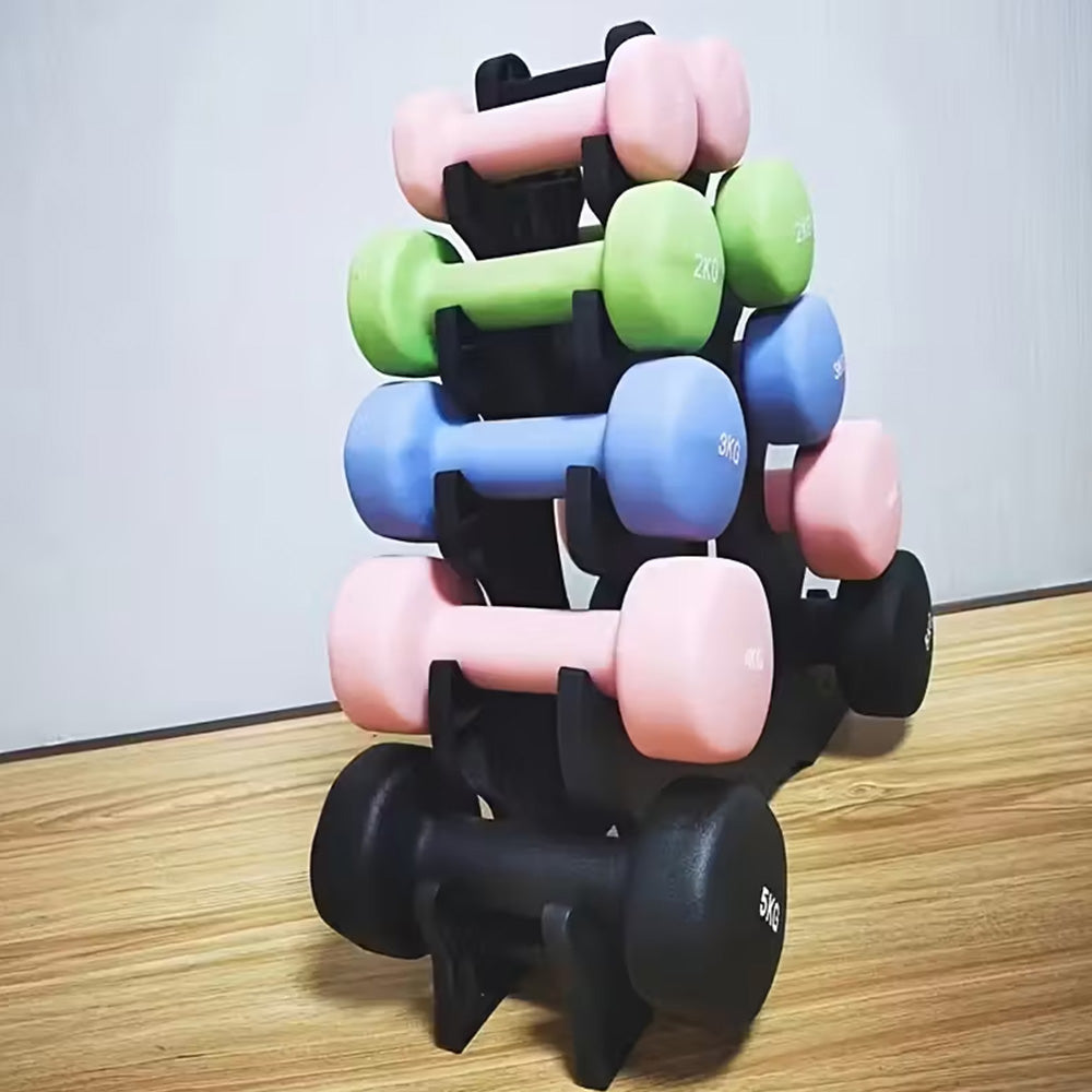 5-Tier Dumbbell Rack for Small Weights Home Gym Storage Organizer