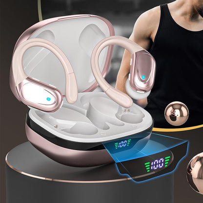 Wireless Earbuds Bluetooth Headphones IPX5 Waterproof Earphones for Workout Running-Rose Gold