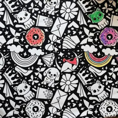 Washable DIY Coloring Blanket for Adults - Style 2