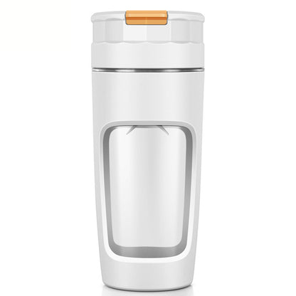 600ml Rechargeable Portable Juicer Blender with 4 Blade Cutter - White