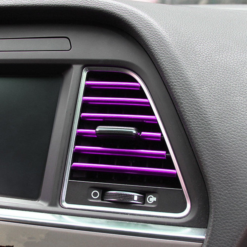 20 Pack Car Interior Air Vent Decorative Trim Strip-Purple