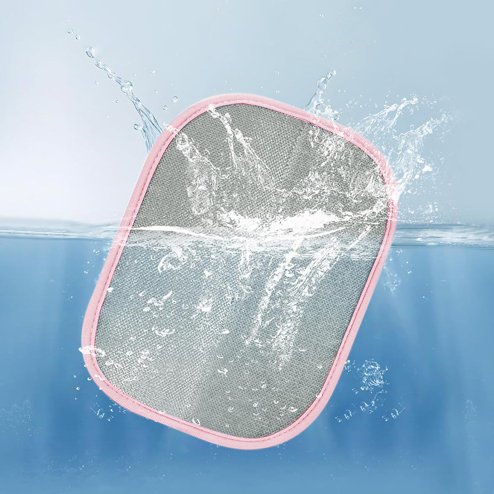 Electrostatic Pet Hair Remover Gloves Reusable Lint Brush for Furniture Car Seats-Pink