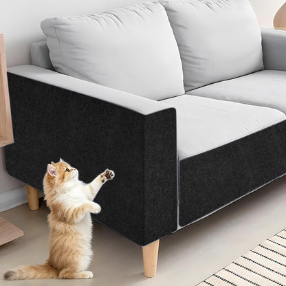Self-Adhesive Cat-Scratch Protector for Sofa Wall Door  - Black