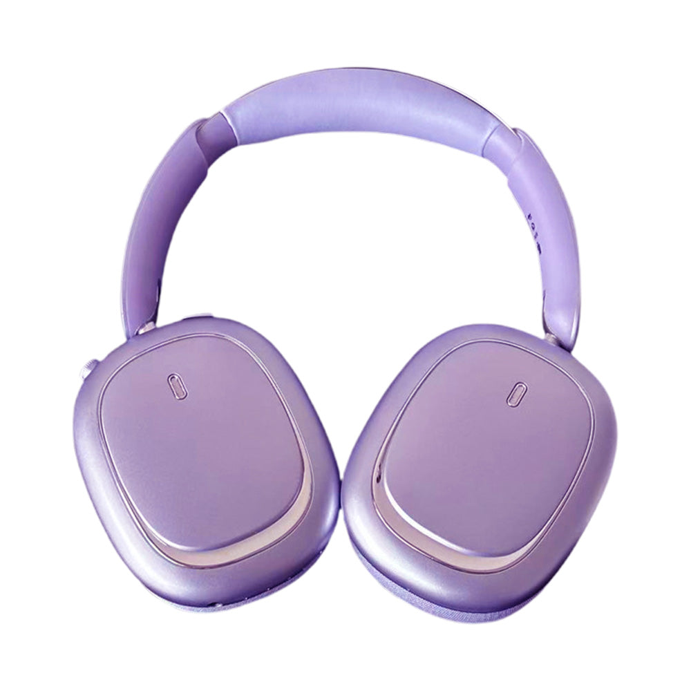 Lightweight Clear Over Ear Bluetooth Headsets-Purple