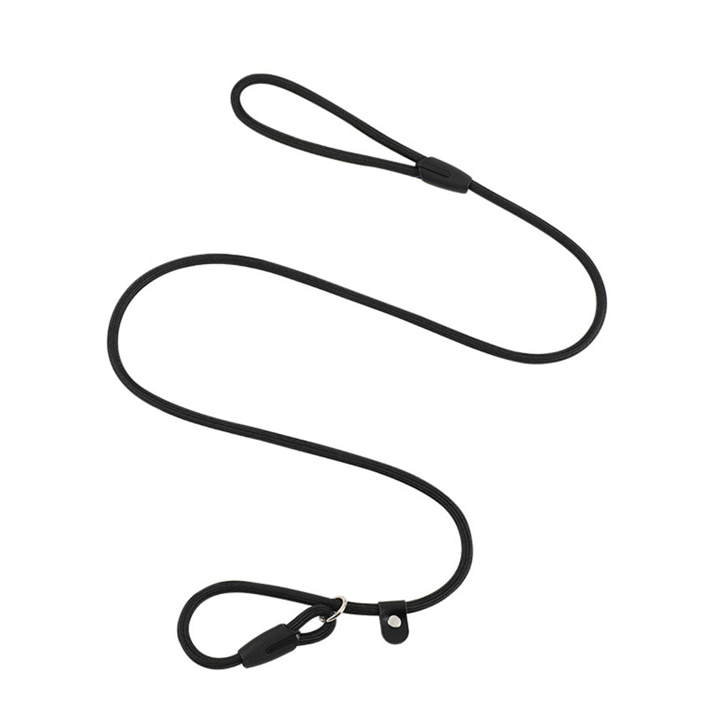2 Pack 140cm Nylon Slip Lead Dog Leash P Chain Pet Training Rope Black