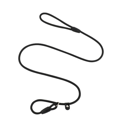 2 Pack 140cm Nylon Slip Lead Dog Leash P Chain Pet Training Rope Black
