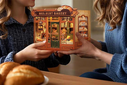 DIY Miniature House Kit Tiny House Kit for Adults to Build for Family Friends-Bakery