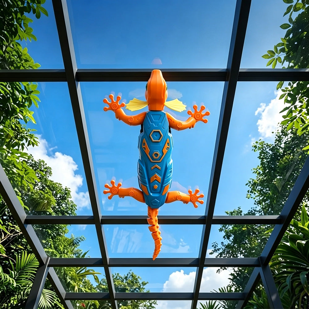 RC Wall Crawler Gecko Simulated Climbing Lizard - Orange