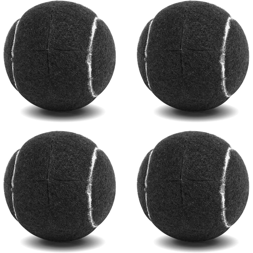 4PCS Walker Tennis Balls Universal Precut Glide Balls For Furniture Legs Walker-Black