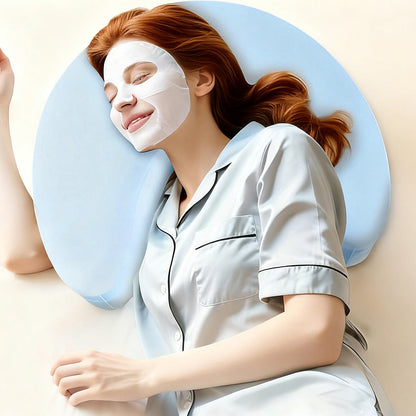 Ergonomic Side Sleeper Pillow with Arm Hole ¨C Neck and Shoulder Support Sky Blue