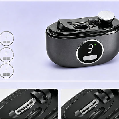 3-in-1 Electric Nail Trimmer Electric Nail Clippers for Seniors - Dark Grey