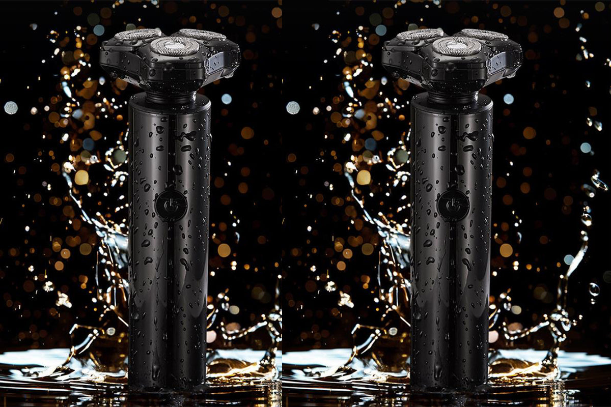 4 in1 Electric Razor Men High-Speed Motor Waterproof Shaver for Face Nose-Black