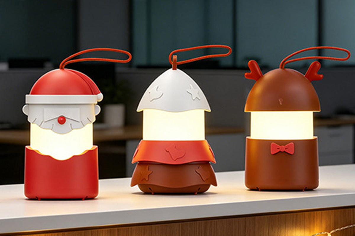 Foldable Rechargeable Christmas Music Night Light - Santa Claus