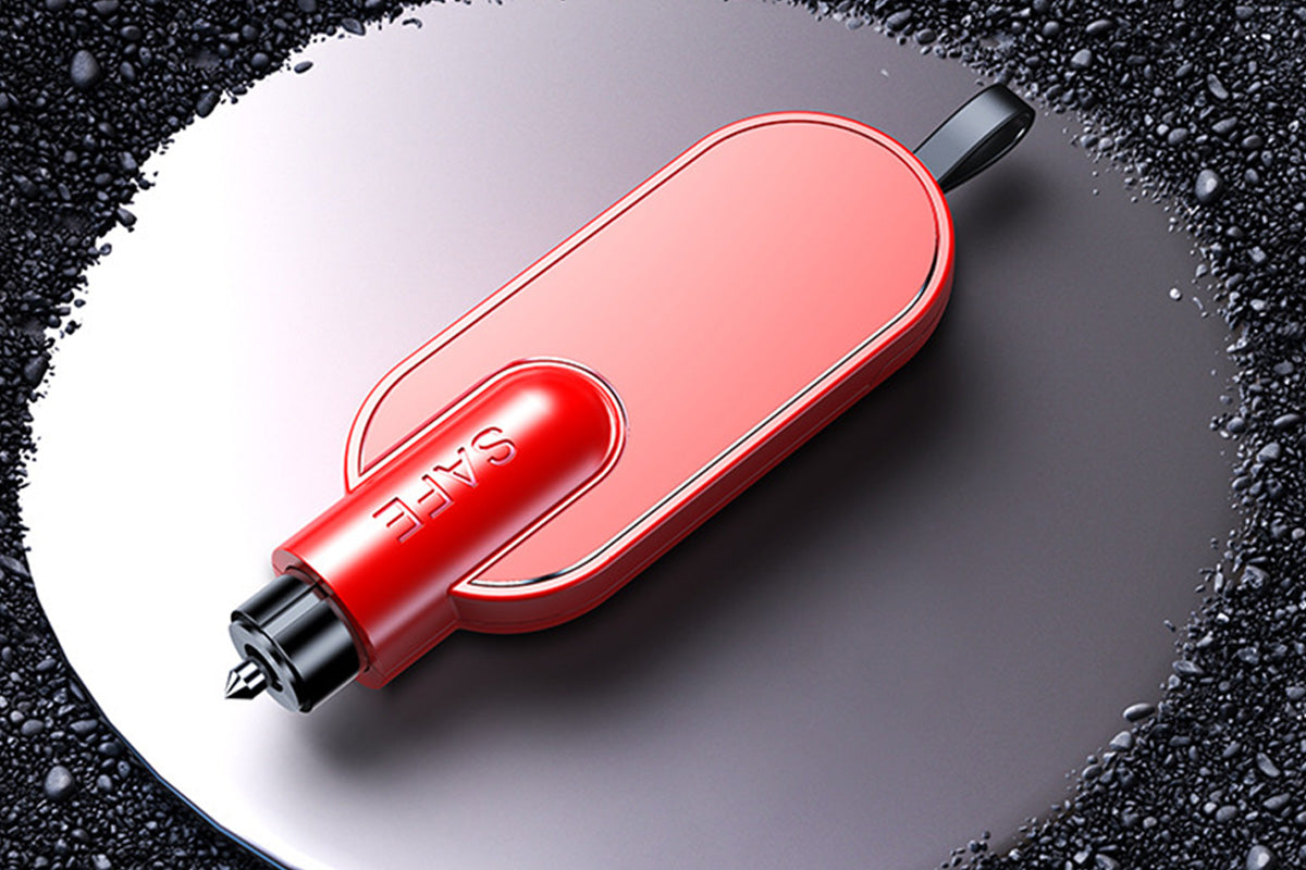 Car Emergency Escape Tool Glass Breaker security Hammer Seatbelt Cutter-Red