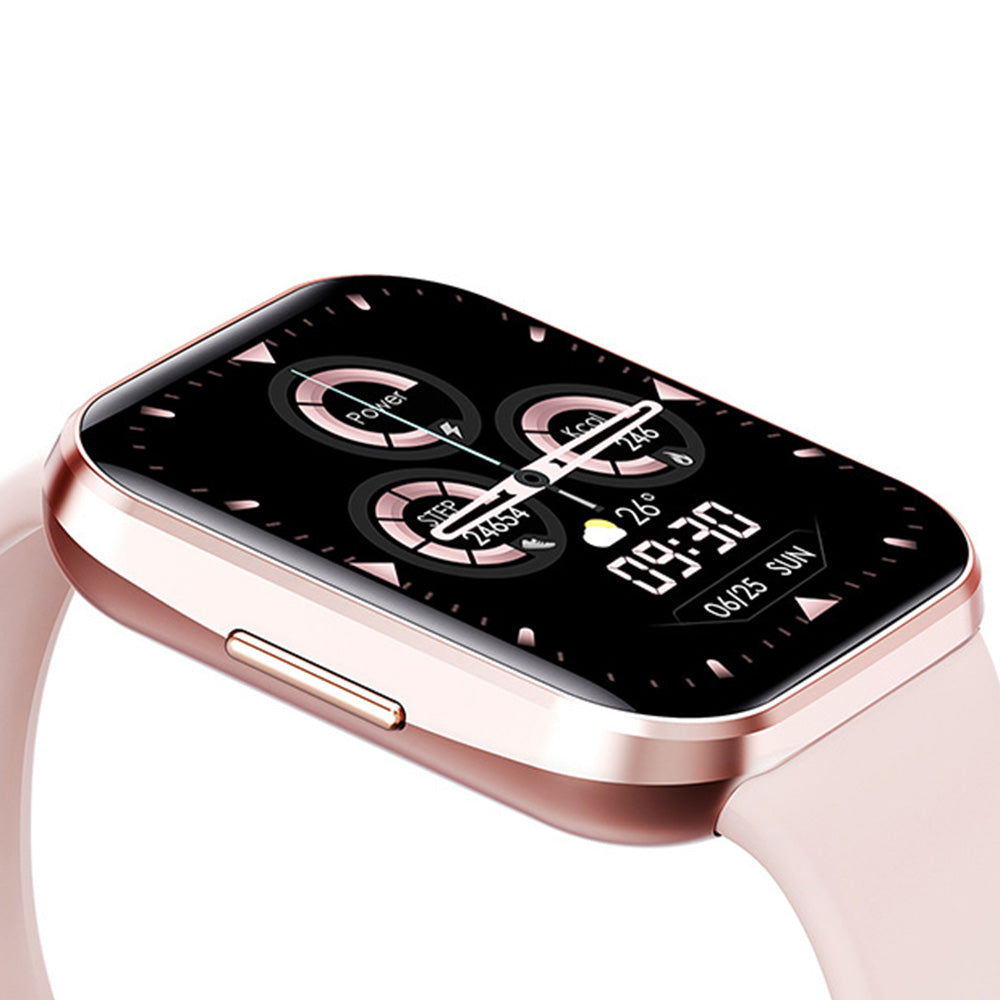 Smart Watch Fitness Tracker Heart Rate 25 Sport Modes for Men Women Waterproof-Pink